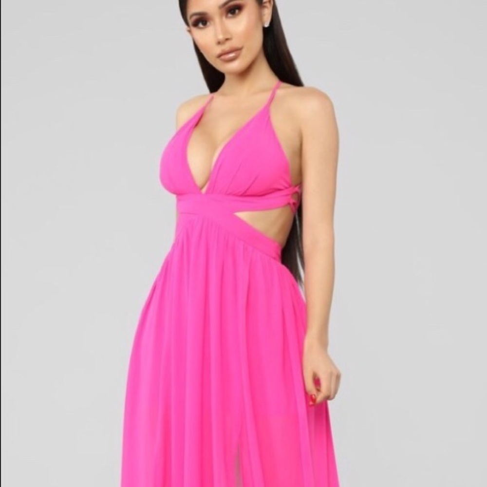 Fashion Nova Shore Walk cut out maxi dress NWT
